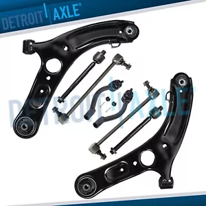 Front Lower Control Arms Tie Rod Sway Bar for 2011-2016 Hyundai Elantra Veloster - Picture 1 of 7