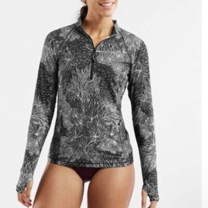 Title Nine Sunbuster 1/4 Zip Long Sleeve Fernweh Sun Shirt - Picture 1 of 16