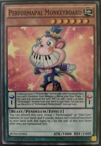 YuGiOh Performapal Monkeyboard 1st Edition BOSH-EN003 NM - Picture 1 of 1