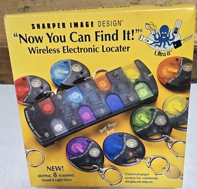 SHARPER IMAGE “NOW YOU CAN FIND IT” 8 WIRELESS ELECTRONIC LOCATER - Image 1 of 3