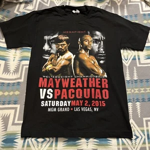 Vintage 2015 Mayweather vs Pacquiao boxing shirt S New Boxing Match Fight Boxer - Picture 1 of 7