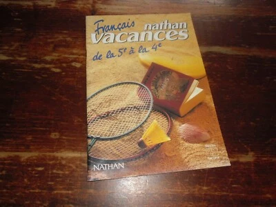 A VOIR !!! ANCIEN CAHIER D'EXERCICES " NATHAN VACANCES - FRANCAIS " 1991 - Photo 1/4