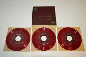 Mozart - Symphony No. 40 In G Minor Red Vinyl 45's Set Eugen Jochum Amsterdam - Picture 1 of 12