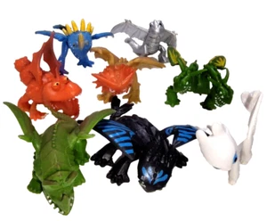 How to Train Your Dragon Figurines - Collectible Toothless & Friends Set of 8 - Picture 1 of 5