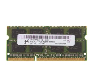 Micron 4GB 2RX8 DDR3L 1600MHz PC3L-12800S 204PIN SO-DIMM Laptop Memory RAM $DWM - Picture 1 of 5