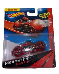 Hot Wheels Moto Track Stars Rare Team RED High Speed Moto New Sealed - Picture 1 of 8