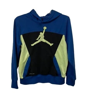 Nike Jordan Blue Therma Fit Hoodie Sweatshirt Youth Large 12-13 Yrs - Picture 1 of 12
