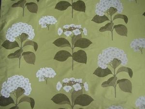 SANDERSON CURTAIN FABRIC DESIGN "Lacecap Silk" 2.3 METRES LINDEN 100% SILK - Picture 1 of 5