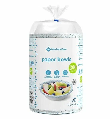Member's Mark Ultra Snack/Dip Paper Bowls (12 oz., 200 ct.) - Image 1 of 2