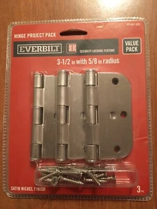 EVERBILT - Hinge Project Pack - Security Locking Feature - Satin Nickel Finish  - Picture 1 of 2