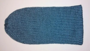NEW! 3 in 1 Blue Double Knit Turban Beanie - One Size-Extra Long-PREMLUXE SOFT - Picture 1 of 5