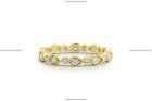 Geschenk Fur Sie 14K Gelbgold Diamant Ewigkeit Stapelbar Art Deco Birthday Ring