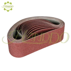 12 Pack 4×24" Sanding Belts 60 80 120 150 240 400 Grit Belt Sandpaper New - Picture 1 of 8