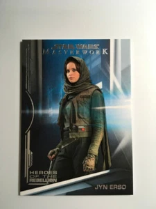 2019 Star Wars Masterwork Jyn Erso Heroes of the Rebellion #HR-9 - Picture 1 of 2