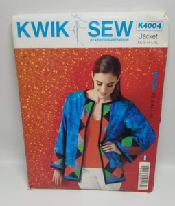 UNCUT! Modern Misses' Jacket Sewing Pattern by Kwik Sew, K4004, Sizes XS-XL - Imagen 1 de 2