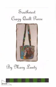 Embroidery Accents of AZ Southwest Crazy Quilt Purse Pattern by Mary Lautz - Picture 1 of 2