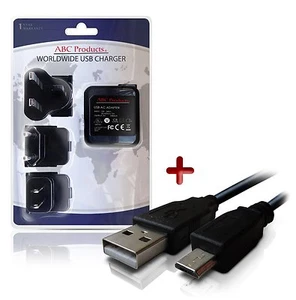 Sony Cybershot DSC-HX50 DIGITAL CAMERA USB CABLE + BATTERY WORLDWIDE CHARGER - Picture 1 of 1