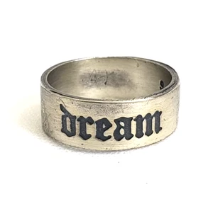 STERLINGSILBER BANDRING EINGESCHNITTEN IMAGINE & DESIRE Größe 6 1/4 GEWICHT 3,66 GRAMM - Bild 1 von 4