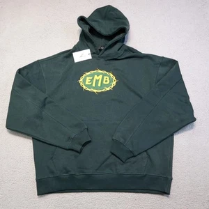 NoveaTerra Hoodie Herren Large Grün EMB Logo Pullover Sweatshirt Bestickt Neu - Bild 1 von 15