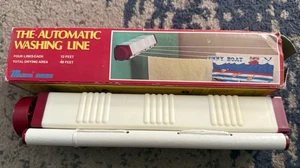 Vintage 4-Line Clothesline Automatic Washing Line Marina Dryer 12 Ft 48 Ft Total - Picture 1 of 9