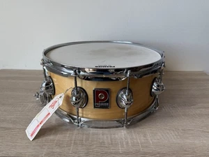 Premier Genista Maple 14" x 5.5" SD Natutal Snare Drum Made In England - Picture 1 of 7