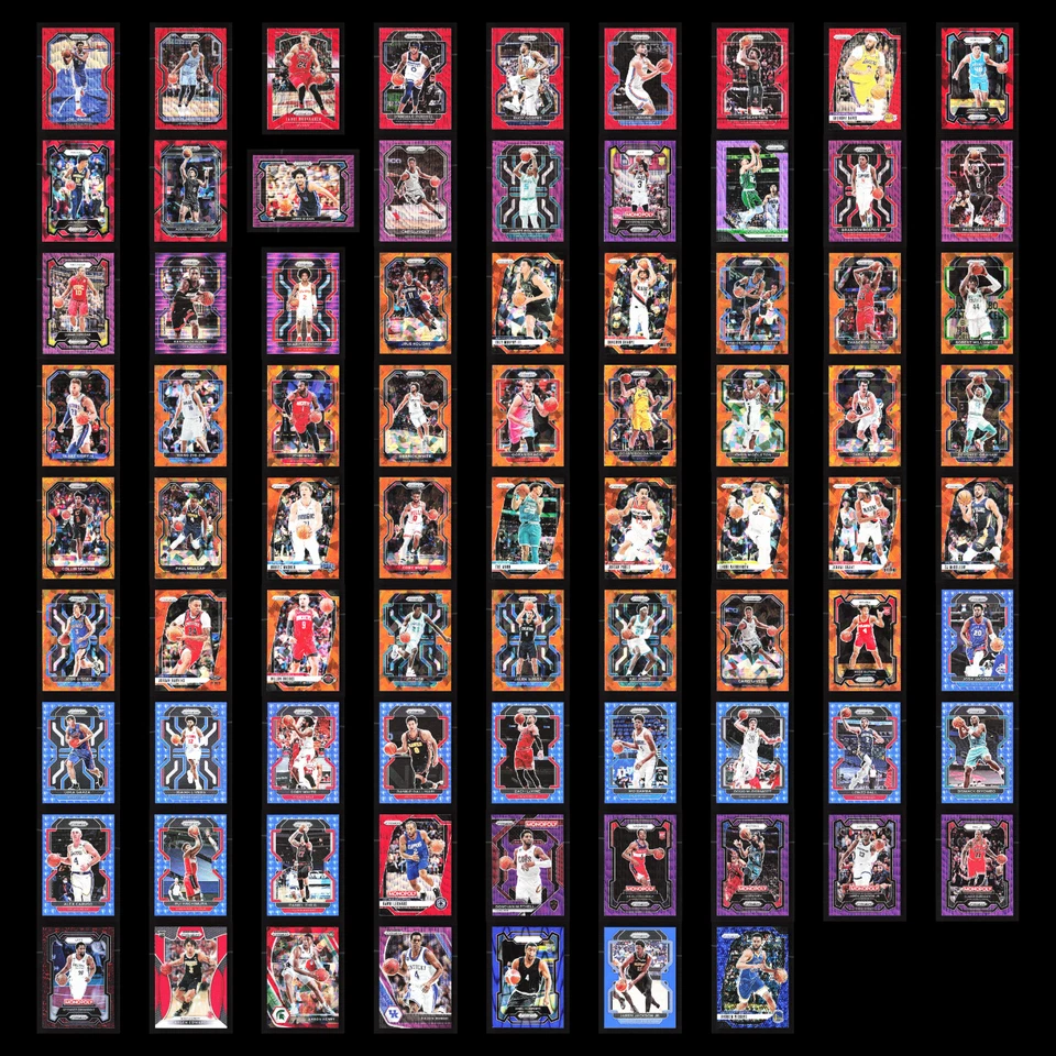 (79) Lote Panini Prizm Paralelos/Serie Numerada/Variación/Novatos/Morant/Embiid Foto 1 de 4