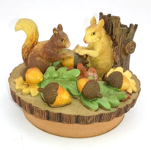 Our America Spring Time Squirrels Yankee Candle Topper Country fall autumn - Picture 1 of 8
