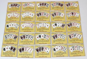 Game of Poker Cope Bros & Co Cigar Cigarette Cards Full Set 1-25 Complete Hands - Picture 1 of 1