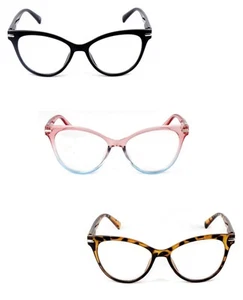 Cat Eye Stylish Retro Women's Fashion Reading Glasses with Spring Hinges  DX82 - Picture 1 of 27