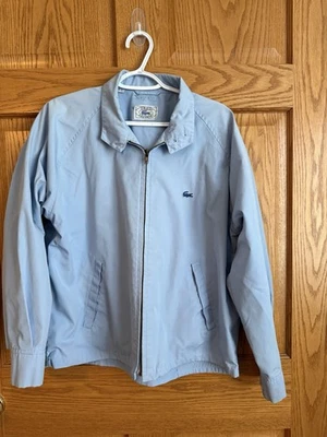 Chaqueta Harrington vintage Izod Lacoste para hombre talla grande azul claro dinero preppy Foto 1 de 4