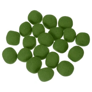 20 Pcs Wool Felt Balls Beads, 1.2 Inch Handmade Felt Pom Poms, Dark Green - Imagen 1 de 6
