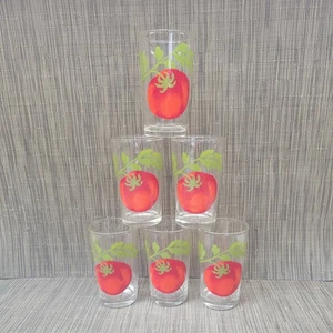 6 Vintage Swanky Swig Tomatensaft Gläser, 3-3/4" - Bild 1 von 4