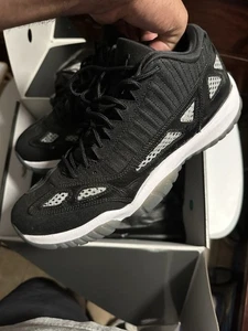 Size 13 - Air Jordan 11 Retro IE Low Black White (NEW) - Picture 1 of 6