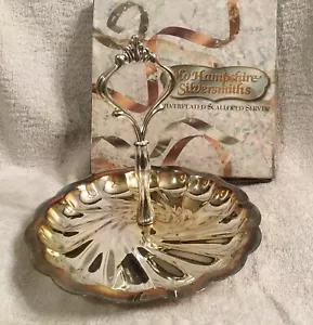 Silver Plated Scalloped Server. Old Hampshire Silversmiths 6” Diam. Estate Item - Picture 1 of 4