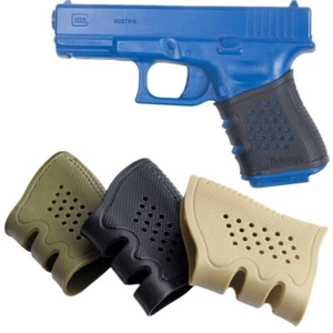 US Tactical Gun Pistol Rubber Grips Comfortable with Anti Slip Glove for Glock - Picture 1 of 14