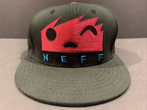 NEFF Wink Face Logo Adjustable Snapback Hat Cap Black MINT - Imagen 1 de 5