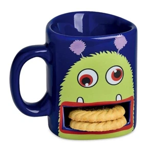 Taza de galletas Samsonico Chomptastic 16 oz retro regalo divertido moderno monstruo azul - Imagen 1 de 6