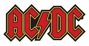 AC/DC - Patch Aufnäher - Logo cut 9,5 x 4,5cm - Foto 1 di 1