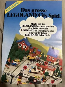 LEGO 1x 1981 Das Grosse Legoland City-Spiel Poster Rare! Train Vf/Fn - Picture 1 of 5