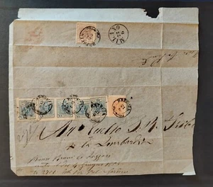 ANTIKE STAATEN LOMBARDEI-VENETIEN BEGLAUBIGTER BRIEF REF 1800 - Bild 1 von 2