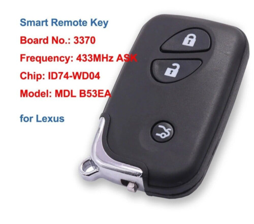Smart Remote Key for Lexus ES350 IS250 IS350 GS300 GS350 GS430 GS450H GS460