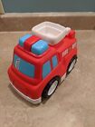 Chunky FIRE TRUCK Push Toy Toddle Light Plastic