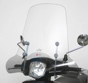 PARABREZZA FACO KYMCO LIKE 50 125 200 2009/16 + ASTE NERE ART 22996 - Foto 1 di 1