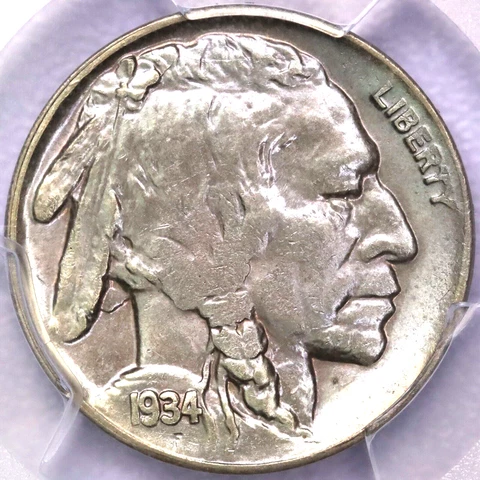 1934-D 5c Buffalo Nickel - PCGS MS 64 PQ Cover