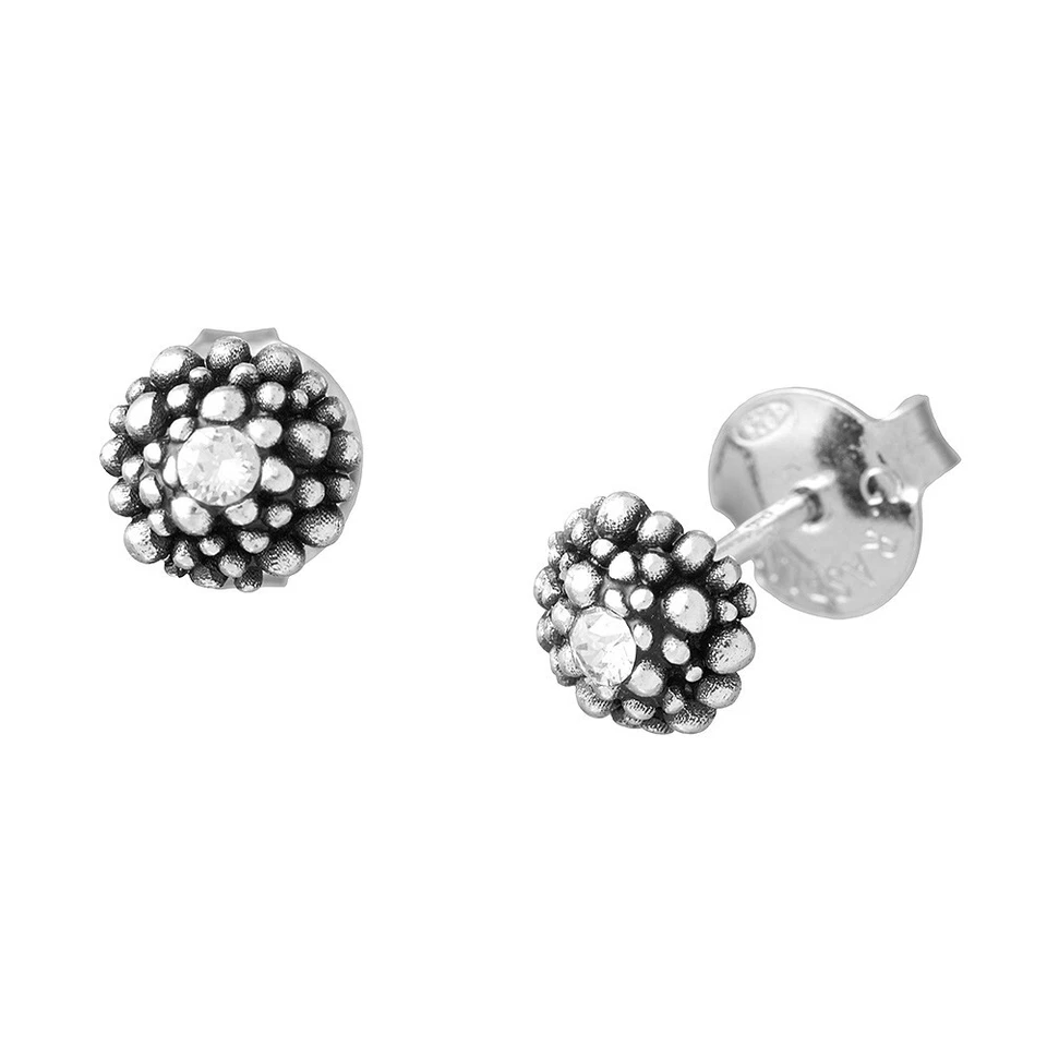 Orecchini Donna Giovanni Raspini Argento 925 Sferette Zircone Bianco 11823 - Immagine 1 di 1