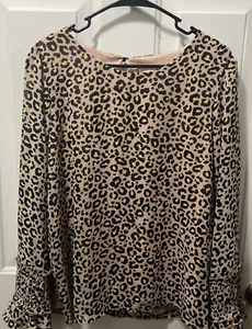 Manica a campana stampa leopardata taglia XL nuova con etichette - Nanette Nanette Lepore - Foto 1 di 5
