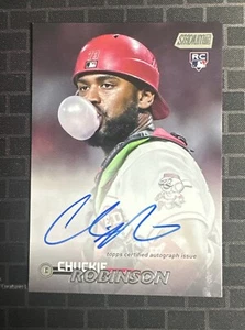 2023 Topps Stadium Club Chuckie Robinson Rookie Auto #SCBA-CRN Cincinnati RC - Picture 1 of 2