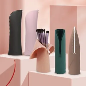 Travel Makeup Brush Holder,Portable Make Up Brush Organizer Cosmetic Brush Cover - Picture 1 of 12