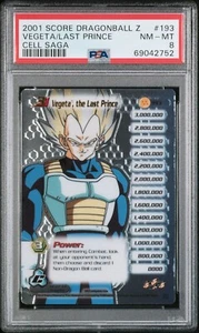 PSA 8 Limited Hi-Tech Foil Vegeta, the Last Prince 2001 Cell Saga DBZ #193 Punktzahl - Bild 1 von 2