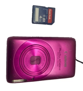 Canon PowerShot Digital SD1400 IS - 14.1MP Digital ELPH Camera - PINK - Picture 1 of 8